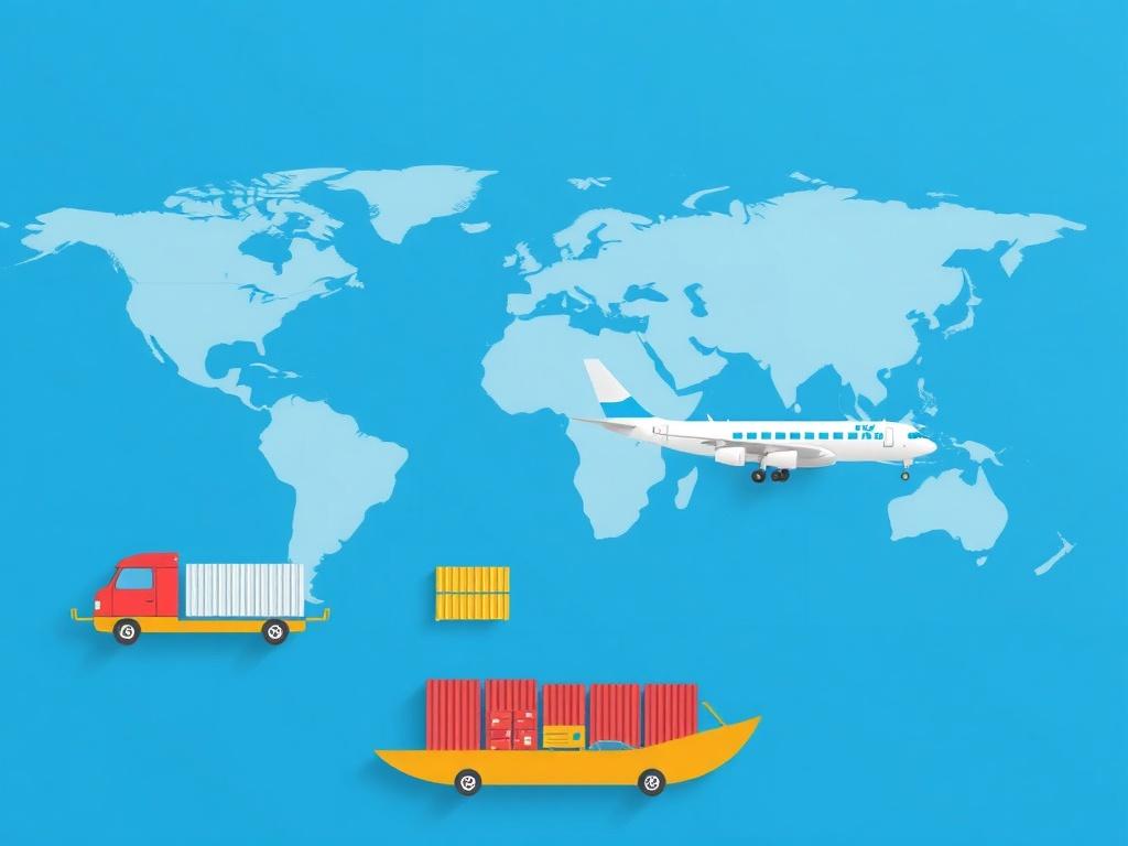 international transportation of goodsфото