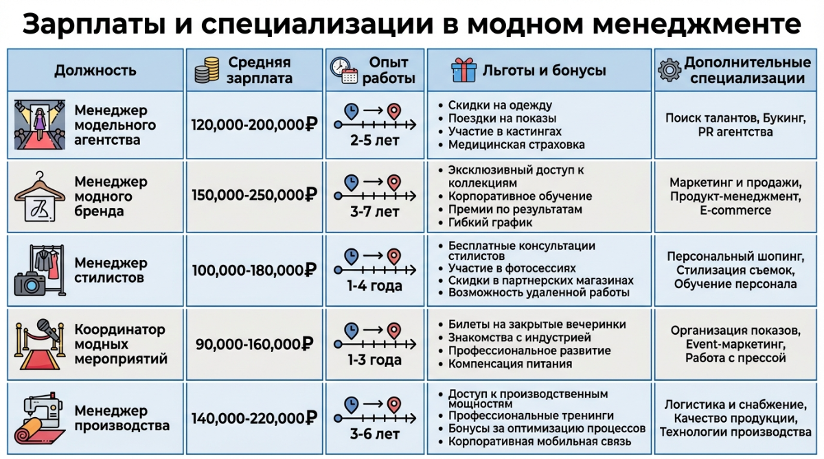 Чем занимается менеджер в индустрии моды и какая у него зарплата